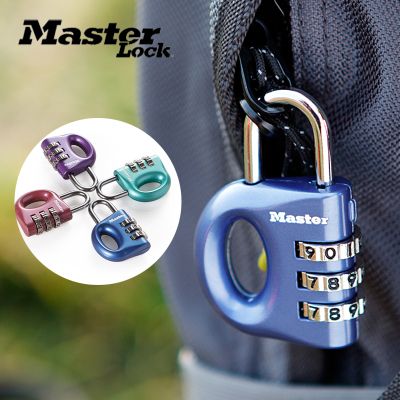 Master Lock/玛斯特锁背包皮箱锌合金密码挂锁迷你旅行箱旅行包锁