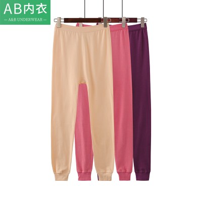 AB内衣纯棉秋裤秋冬季女士单件全棉棉毛裤线裤大码衬裤打底裤T008
