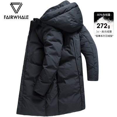 马克华菲羽绒服男士中长款2021冬季新款潮流加厚高端品牌外套男装