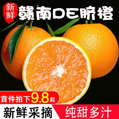 江西赣南脐橙子新鲜水果手剥当季大果应季整箱果冻冰糖甜5-10斤20