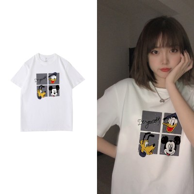 短袖男女T恤 国潮流帅气2022夏季新款半袖体恤宽松嘻哈情侣上衣服