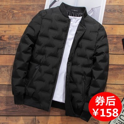 羽绒服男士短款2021新款帅气冬季轻薄时尚棒球服保暖外套潮牌爆款