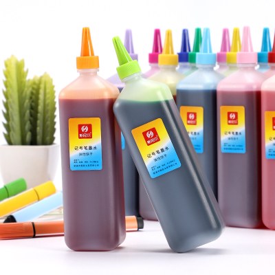 斯尼尔30色彩色油性24记号笔墨水200ml马克笔POP海报笔补充液包邮