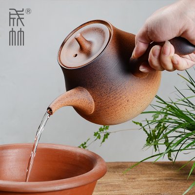 陶瓷耐热煮水壶泡茶煮茶壶电陶炉工夫茶烧水壶侧把壶成竹茶器包邮